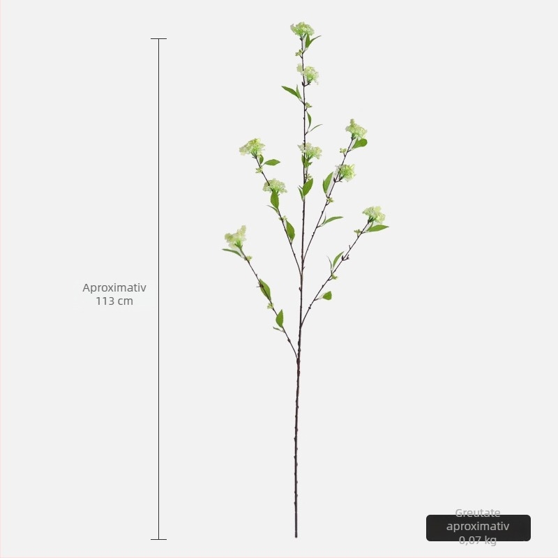 Crenguțe artificiale de Salcie de Zăpadă pentru decor interior și fotografie, înălțime 100–200 cm, flori de mătase