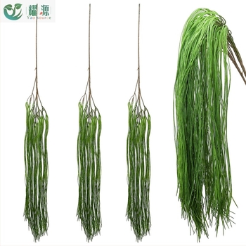 Iarbă artificială Dragon's Whisker Grass pentru decor de nuntă, plante suspendate în stil forestier, viță sintetică pentru aranjamente florale