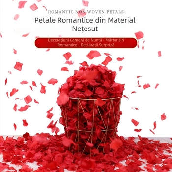 1000 petale din material nețesut roz, pentru nuntă, decor romantic de Ziua Îndrăgostiților, cerere în căsătorie și zile de naștere