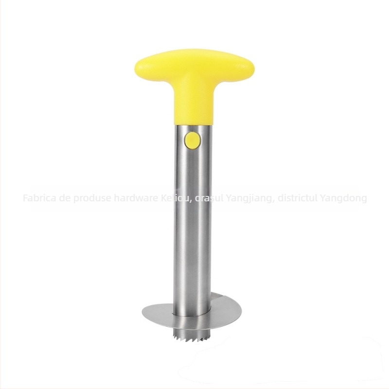 Pelar de ananas din oțel inoxidabil, cu separator de miez și extractor de pulpă