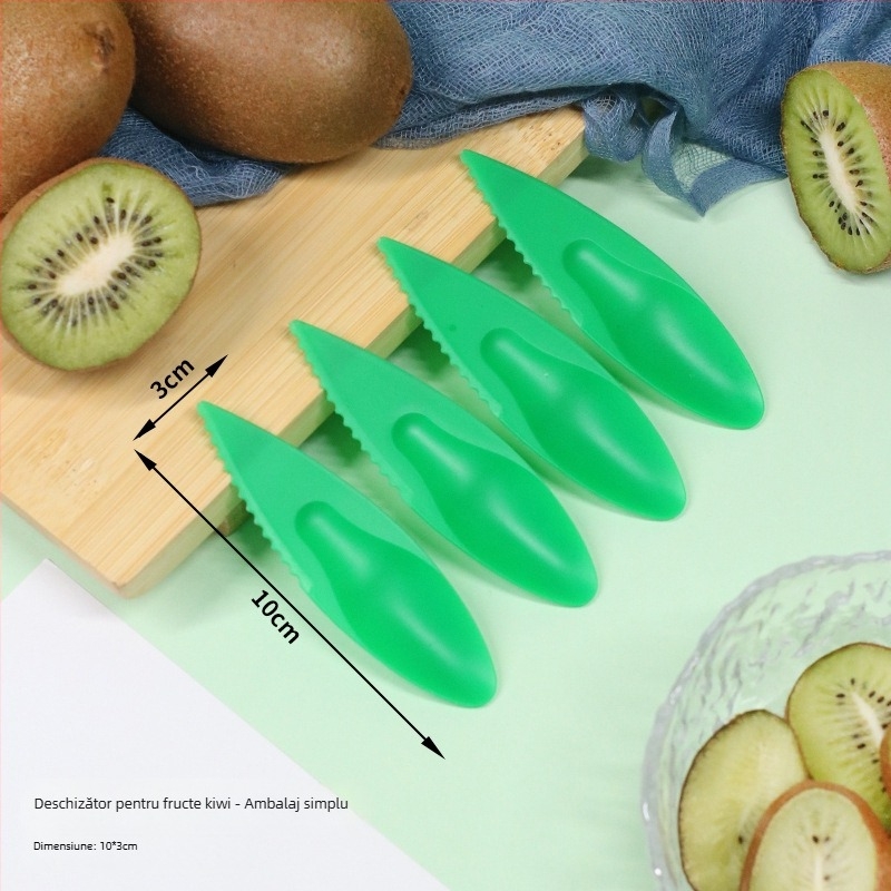 Linguriță pentru kiwi și decojit fructe, plastic îngroșat, ambalaj individual