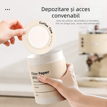 Filtru de cafea din hârtie în formă UFO pentru cafea preparată manual, AB pachet