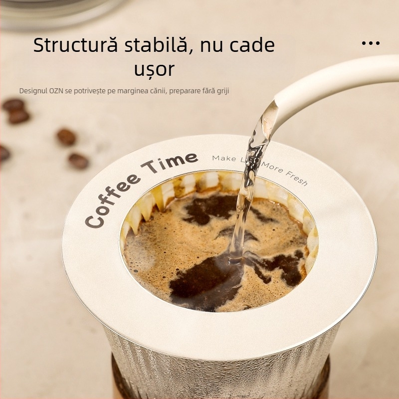 Filtru de cafea din hârtie în formă UFO pentru cafea preparată manual, AB pachet