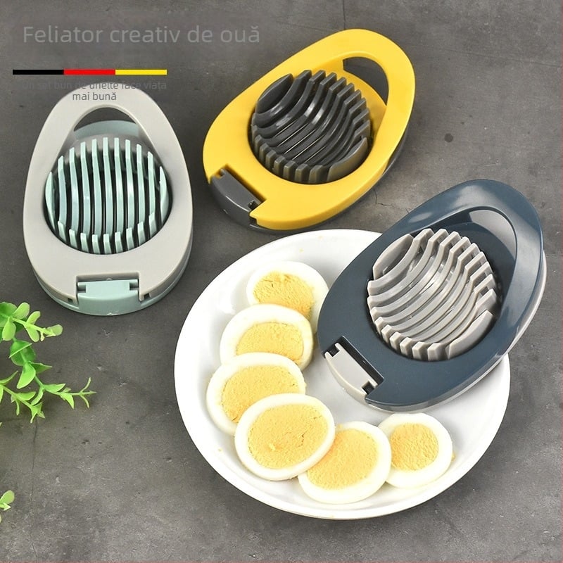 Separator pentru ouă din oțel inoxidabil, tăietor de ouă, tăietor pentru salată de fructe, ustensilă de bucătărie