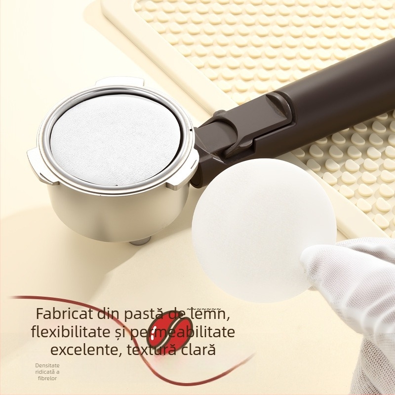 Hârtie de filtru pentru moka pot, rotundă, 51/58, filtrare secundară