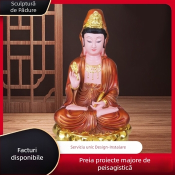 Statuie Bodhisattva, bronz turnat, lucrare manuală, dimensiune mare