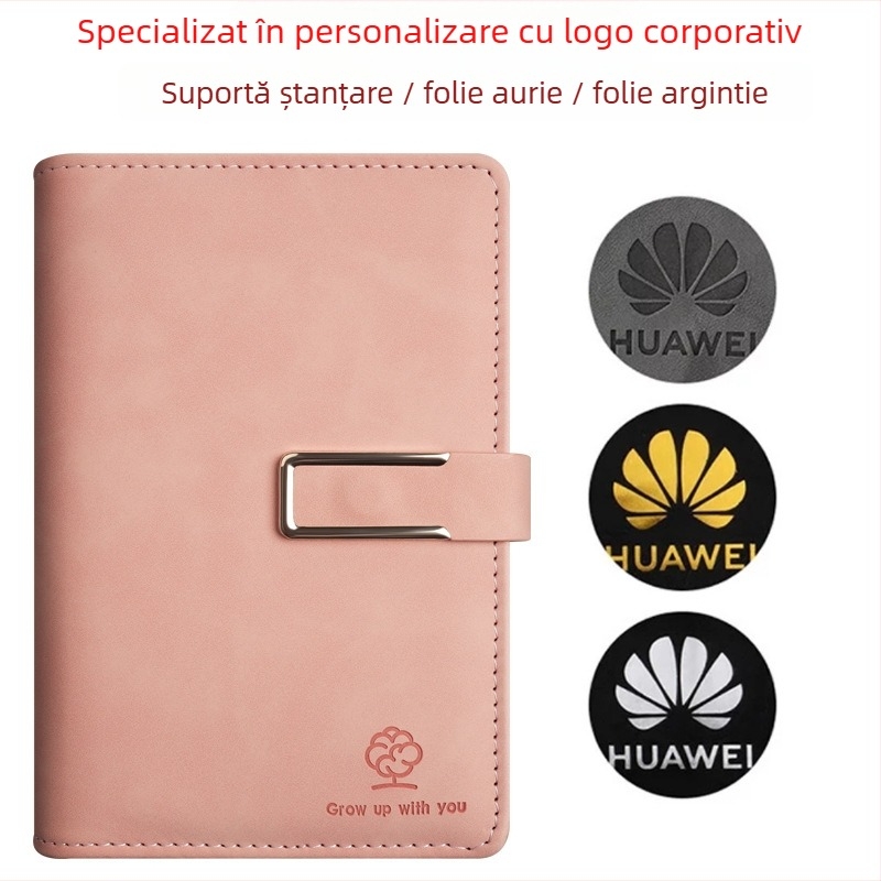 Caiet A5 personalizat, copertă din piele moale, caiet mai gros pentru studenți, jurnal scris de mână