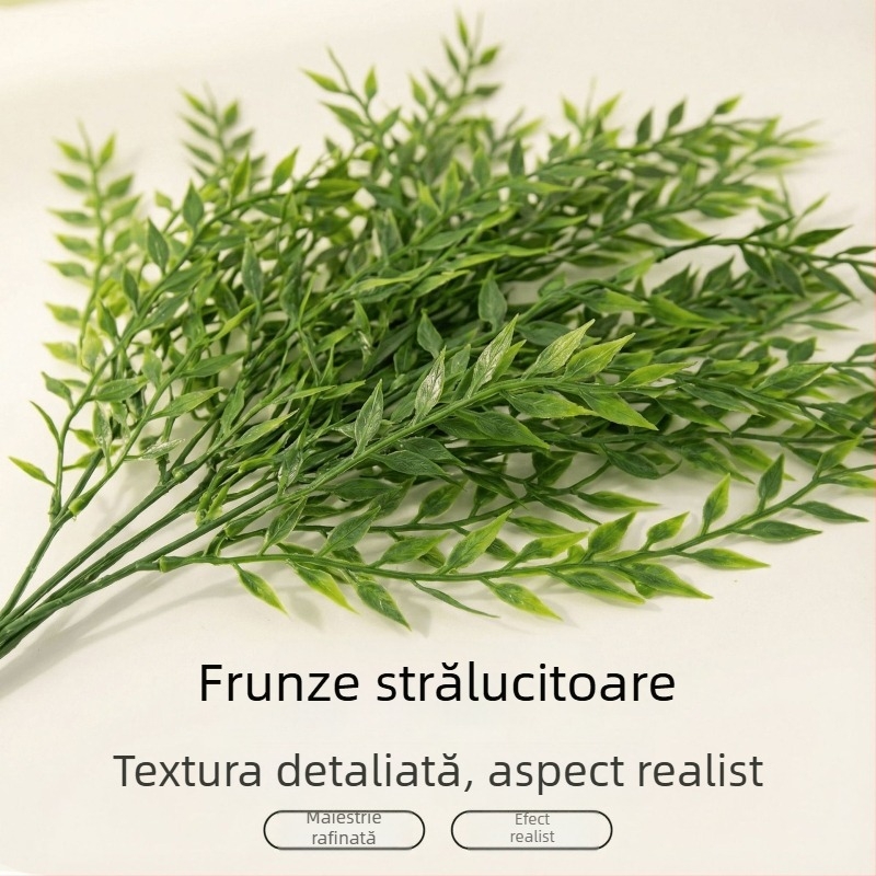Ramuri scurte artificiale de salcie, plante verzi din plastic, frunze de salcie, viță și flori artificiale pentru decorarea pereților și a tavanului
