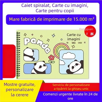 Caiet de desen cu copertă rigidă, bloc de schițe cu legătură spirală, imprimare personalizată