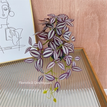 Plantă artificială atârnată pentru perete, varietatea bamboo plum, 50 cm înălțime, flori de mătase, potrivită pentru nunți, recuzită fotografică și decor interior
