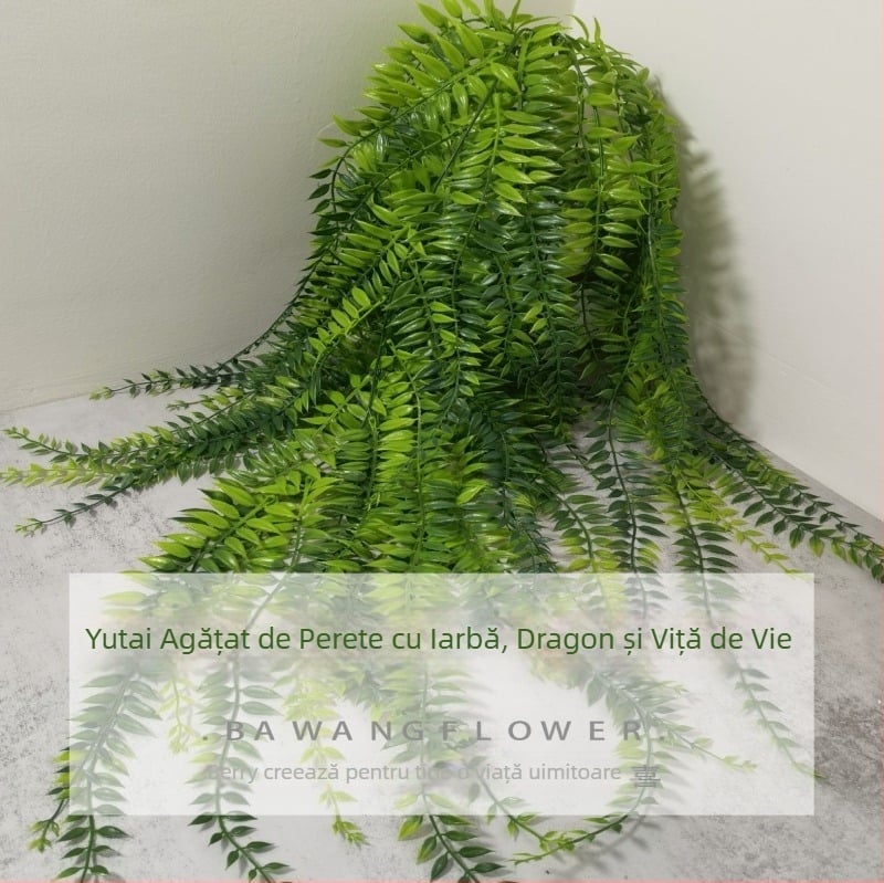 Plantă artificială pentru decor pe perete, cu iederă cățărătoare și frunze persane, stil rattan, înălțime 100–200 cm, decor pentru casă