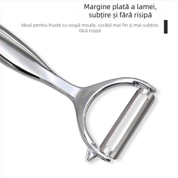 Curățitor în formă de Y pentru mere și fructe, din oțel inoxidabil; curățitor de cartofi din aliaj de zinc, pentru bucătărie