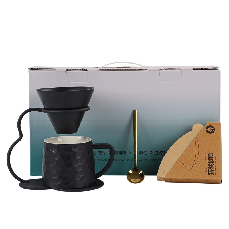 Set de cești pentru cafea cu infuzie manuală, pentru casă și pentru călătorii în aer liber; cadou de ziua de naștere și pentru mutare în casa nouă; suvenir de afaceri