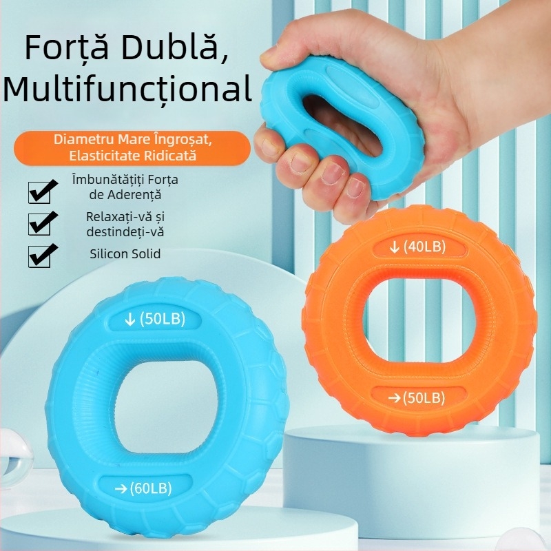 Inel de prindere din silicon pentru antrenament de forță a mâinilor și reabilitare