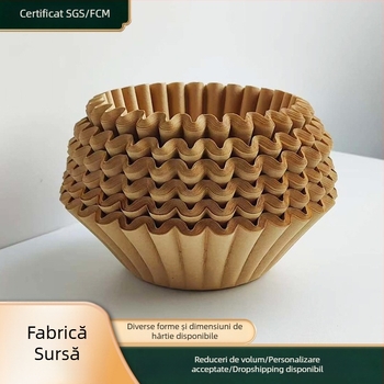 Filtru de cafea pour-over, gros, perforat, din fibră de lemn, mărimea 155/250