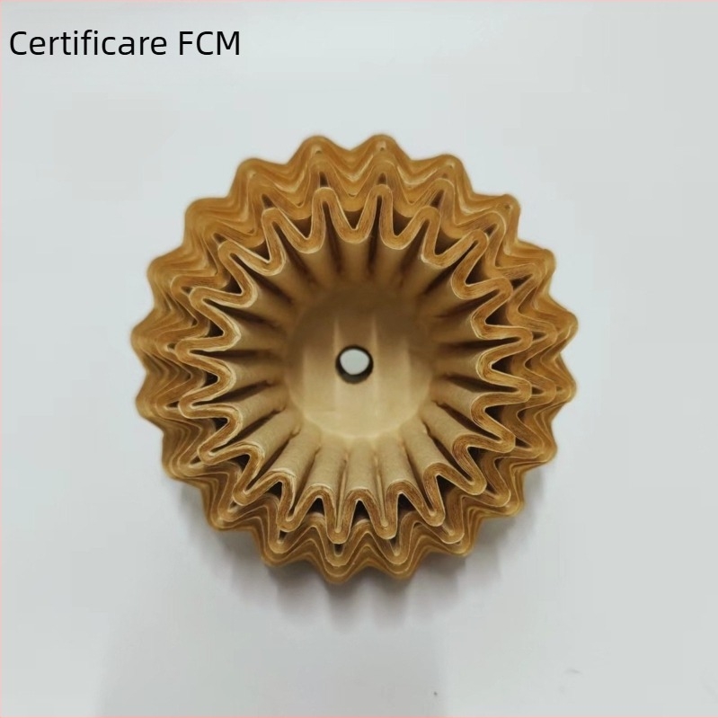 Filtru de cafea pour-over, gros, perforat, din fibră de lemn, mărimea 155/250