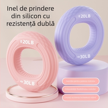 Inel de prindere din silicon cu dublă rezistență, pentru antrenamentul brațului și mâinii, forță și flexibilitate a degetelor
