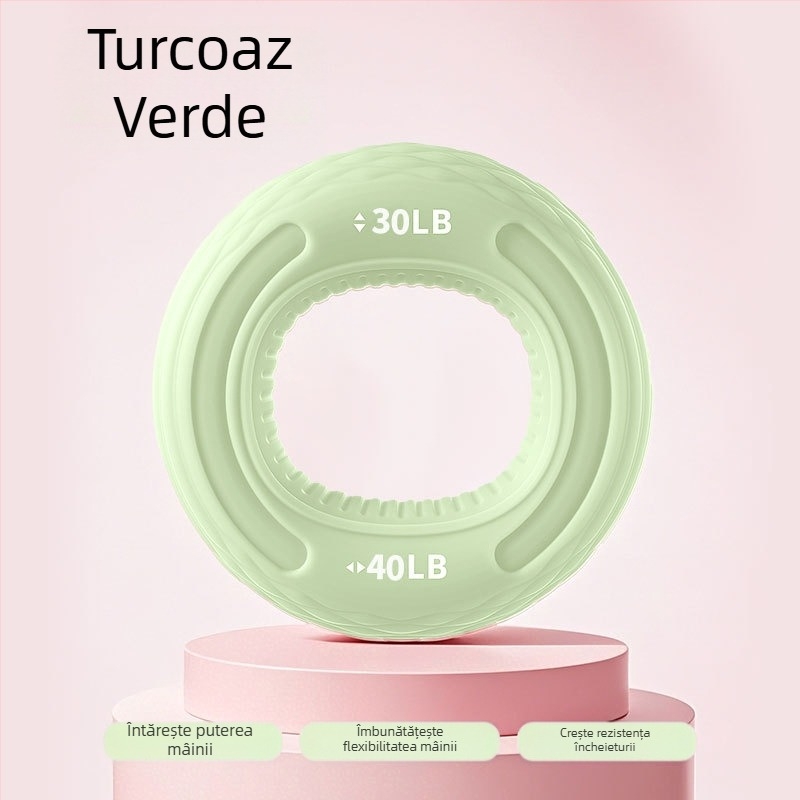 Inel de prindere din silicon cu dublă rezistență, pentru antrenamentul brațului și mâinii, forță și flexibilitate a degetelor