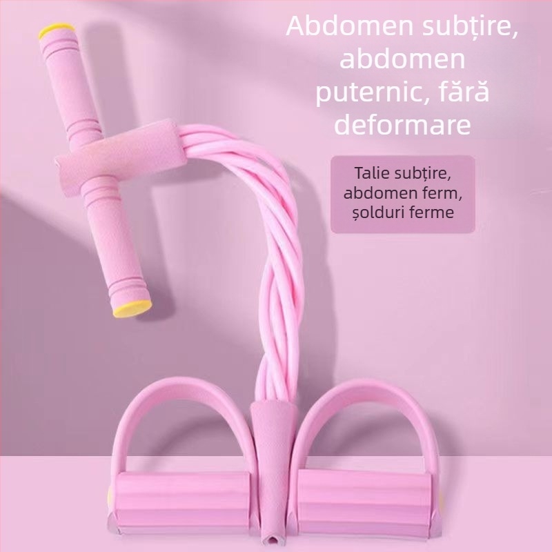 Dispozitiv de asistență pentru sit-up cu bandă de rezistență, uz casnic, pentru femei, tonifierea umerilor, a spatelui și taliei