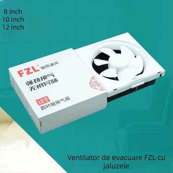 Ventilator de evacuare pentru baie montat pe plafon, silențios, carcasă din plastic, ventilație de mare viteză