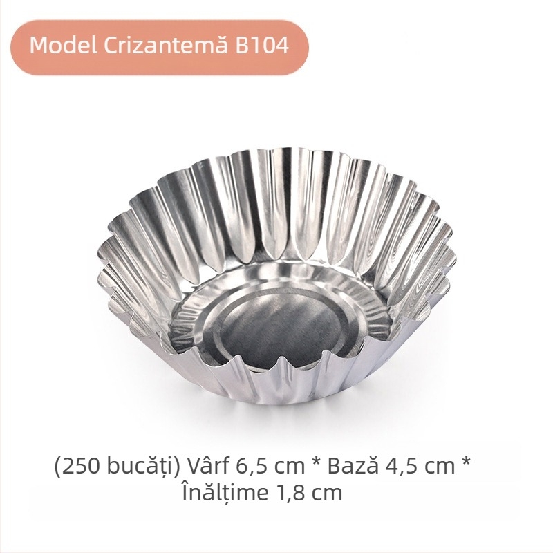 Cupe de unică folosință din folie pentru deserturi și boluri: tartă cu ou, budincă și alte deserturi