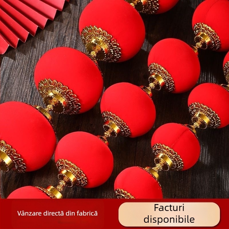 Felinare mici, catifelate, pentru agățat – decor pentru nunți, inaugurare, bonsai; interior și exterior; șir de felinare pentru sărbătorile de primăvară