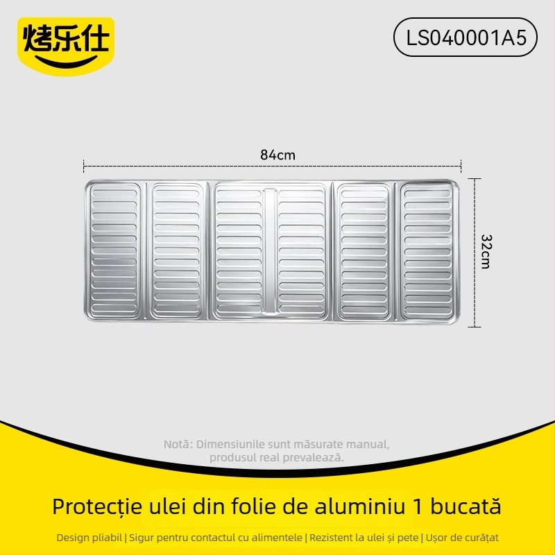 Protecție pentru stropi de ulei la aragaz din folie de aluminiu – izolație termică, durabilă