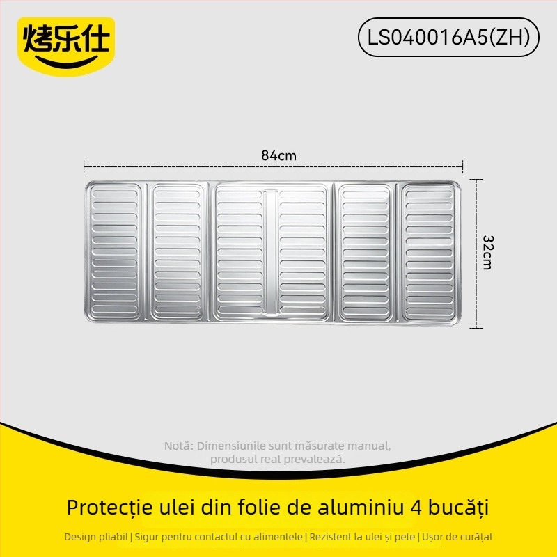 Protecție pentru stropi de ulei la aragaz din folie de aluminiu – izolație termică, durabilă