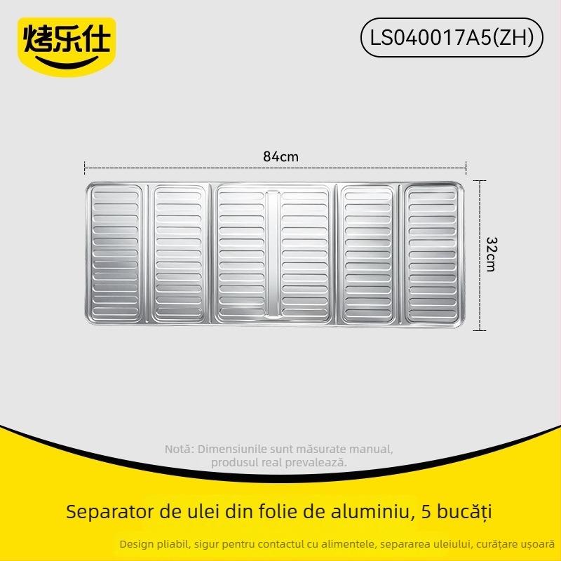 Protecție pentru stropi de ulei la aragaz din folie de aluminiu – izolație termică, durabilă