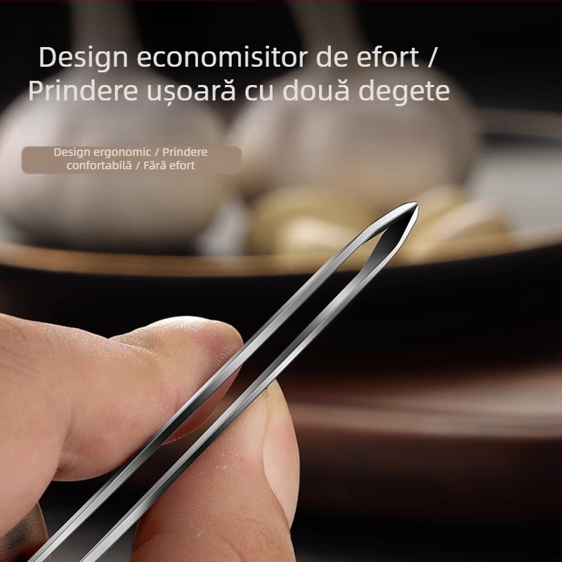 Friendship Curățător de usturoi din oțel inoxidabil și presă pentru usturoi, unelte de bucătărie moderne