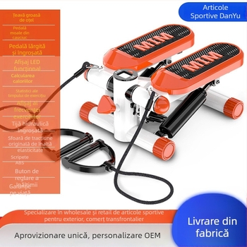 Stepper compact pentru uz casnic, cu rezistență hidraulică, funcționare silențioasă, pedale pentru urcare pe loc, echipament de fitness mic