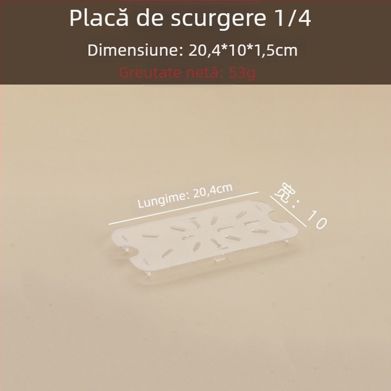 GN bazin de scurgere cu placă izolatoare pentru fructe și legume
