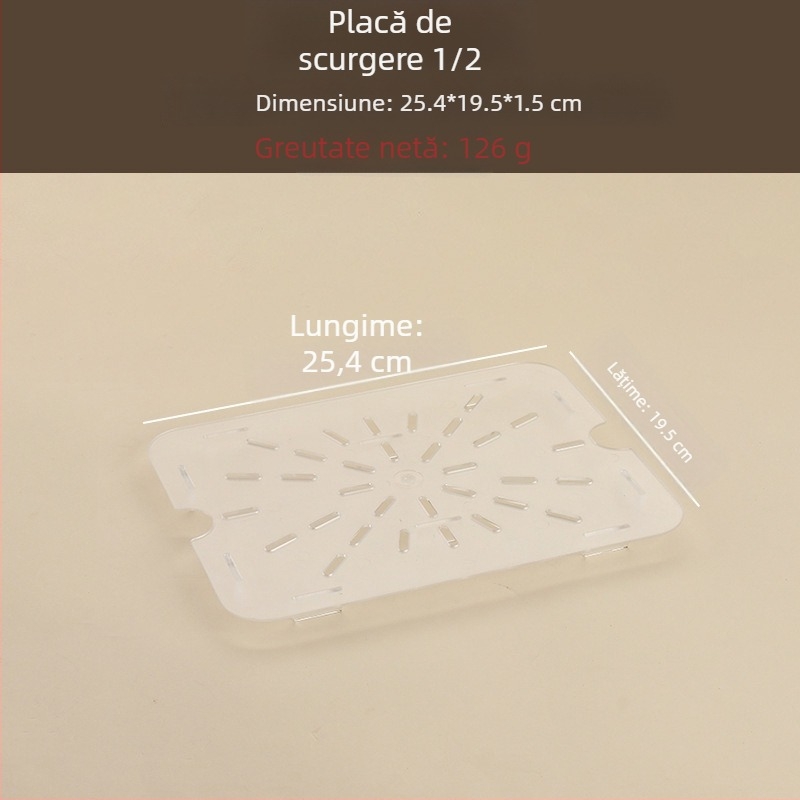 GN bazin de scurgere cu placă izolatoare pentru fructe și legume