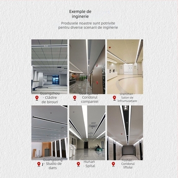 Echipament integrat pentru aer condiționat central, cu ieșire de aer, prelucrare personalizată, canale luminoase duble și plafon iluminat