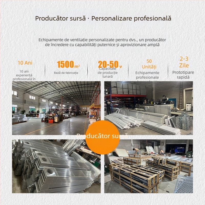 Echipament integrat pentru aer condiționat central, cu ieșire de aer, prelucrare personalizată, canale luminoase duble și plafon iluminat