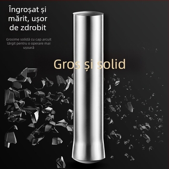 Mojar din oțel inoxidabil 304, cu pistil, vas de măcinare pentru uz casnic