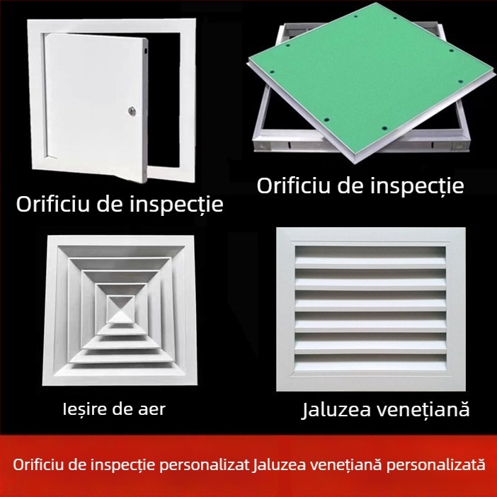 Port de inspecție din aliaj de aluminiu cu ieșire de aer lamelată