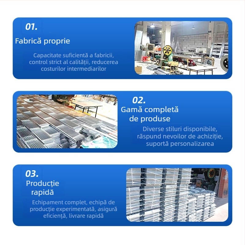 Ventilație pentru perete exterior din aliaj de aluminiu, lamele reglabile, acționare manuală, impermeabilă și respirabilă