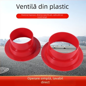 Panou din plastic pentru ventilația aerului proaspăt, pentru conducte interioare, canal de fum din aliaj de aluminiu, ventil de aer cu un singur strat, silențios
