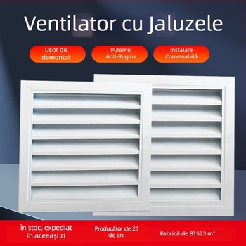 Ventil de aer cu lame, dintr-un rând, absorbție fonică