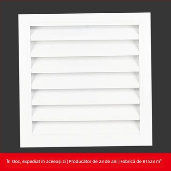Ventil de aer cu lame, dintr-un rând, absorbție fonică