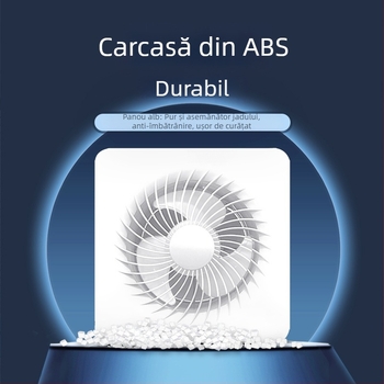 Ventilator de ventilație pentru baie și bucătărie, cu panou din sticlă, rotund (APC-J, 220V)