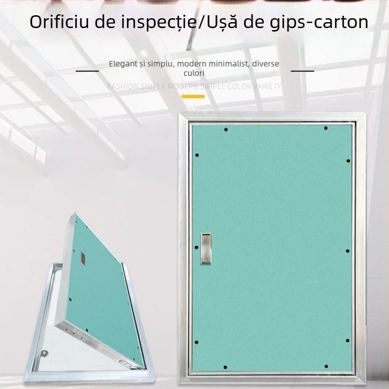 Ușă de acces din aliaj de aluminiu pentru conducte de hidrant și găuri ale unității exterioare de aer condiționat, panou decorativ de inspecție preinstalat și ventilație