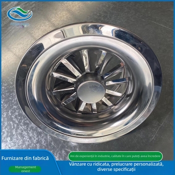 Ventilator de aer din aliaj de aluminiu, ieșire centrală de aer, electric, rotund sau pătrat, din oțel inoxidabil