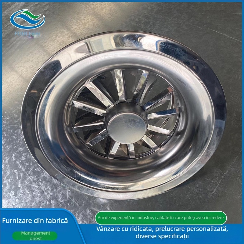 Ventilator de aer din aliaj de aluminiu, ieșire centrală de aer, electric, rotund sau pătrat, din oțel inoxidabil