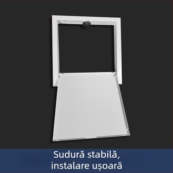 Port de inspecție din aliaj de aluminiu, cu mecanism magnetic de apăsare și panou din oțel galvanizat pentru ventilație și întreținere