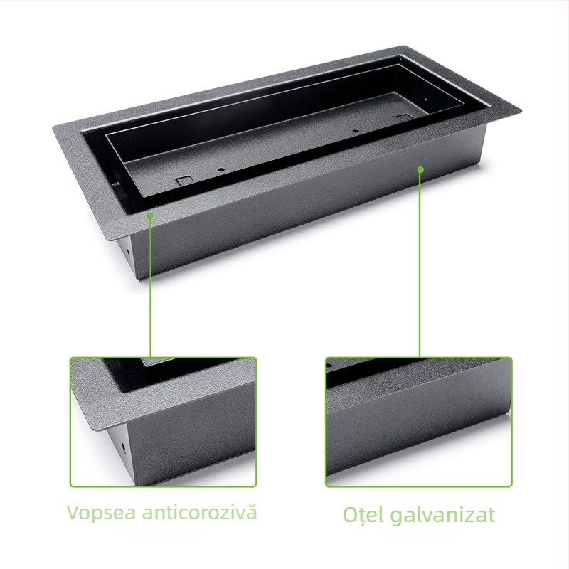 Grilă de podea cu cadru minimalist pentru HVAC, ieșire de aer metal demontabilă, dublu strat, model Lks-f-f