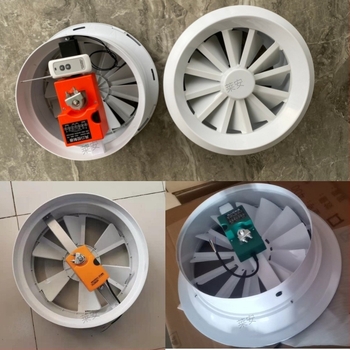 Orificiu de aer spiral din aliaj de aluminiu, ventilator electric integrat, control al temperaturii