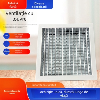 Ventilație cu lamele din aluminiu pentru climatizare centrală, lamele simple și duble, reglabil