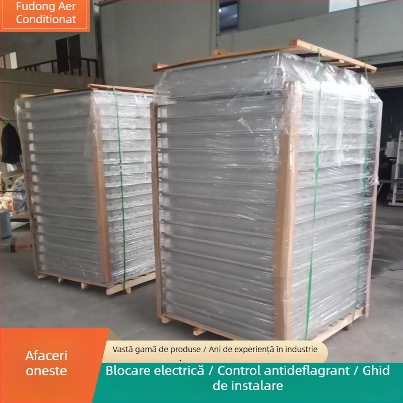 Jaluzele din aliaj de aluminiu cu lame goale, rezistente la ploaie, cu control electric interblocant